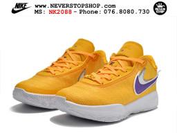 Giày bóng rổ cổ thấp Nike Lebron 20 Vàng Tím nam chuyên outdoor replica 1:1 real chính hãng giá rẻ tốt nhất tại NeverStopShop.com HCM
