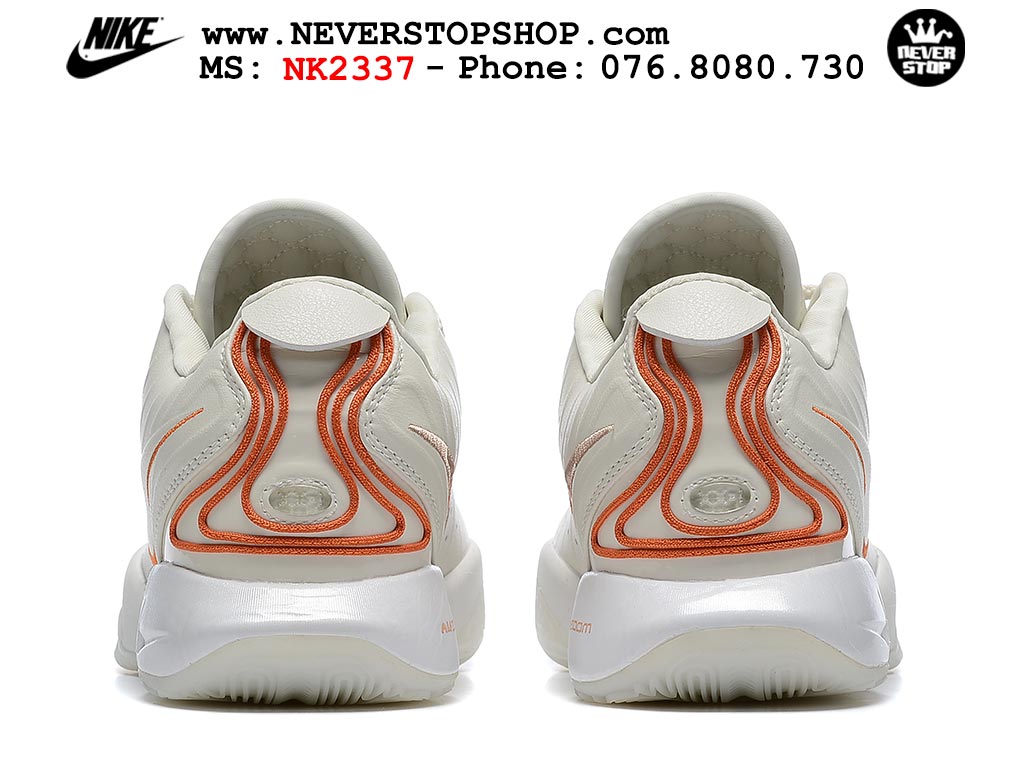 Giày bóng rổ cổ thấp Nike Lebron 21 Trắng Cam nam chuyên outdoor indoor replica 1:1 real chính hãng giá rẻ tốt nhất tại NeverStopShop.com HCM
