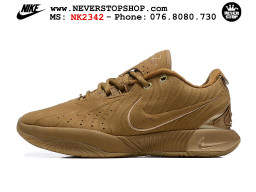 Giày bóng rổ cổ thấp Nike Lebron 21 Nâu nam chuyên outdoor indoor replica 1:1 real chính hãng giá rẻ tốt nhất tại NeverStopShop.com HCM