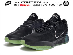 Giày bóng rổ cổ thấp Nike Lebron 21 Đen Xanh Lá nam chuyên outdoor indoor replica 1:1 real chính hãng giá rẻ tốt nhất tại NeverStopShop.com HCM