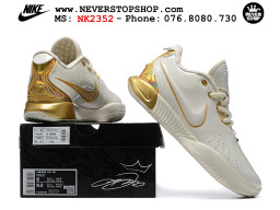 Giày bóng rổ cổ thấp Nike Lebron 21 Trắng Vàng nam chuyên outdoor indoor replica 1:1 real chính hãng giá rẻ tốt nhất tại NeverStopShop.com HCM