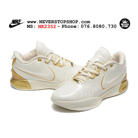 Nike Lebron 21 White Metallic Gold