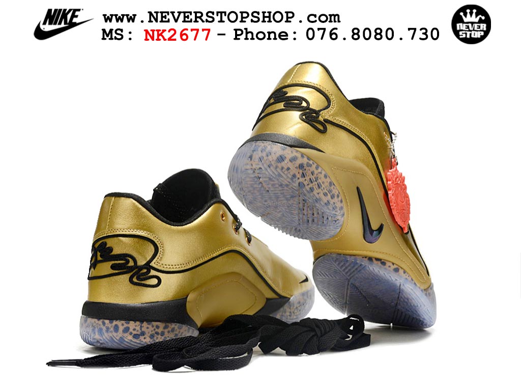 Giày bóng rổ cổ thấp Nike Lebron 22 Vàng Đen nam chuyên outdoor indoor replica 1:1 real chính hãng giá rẻ tốt nhất tại NeverStopShop.com HCM