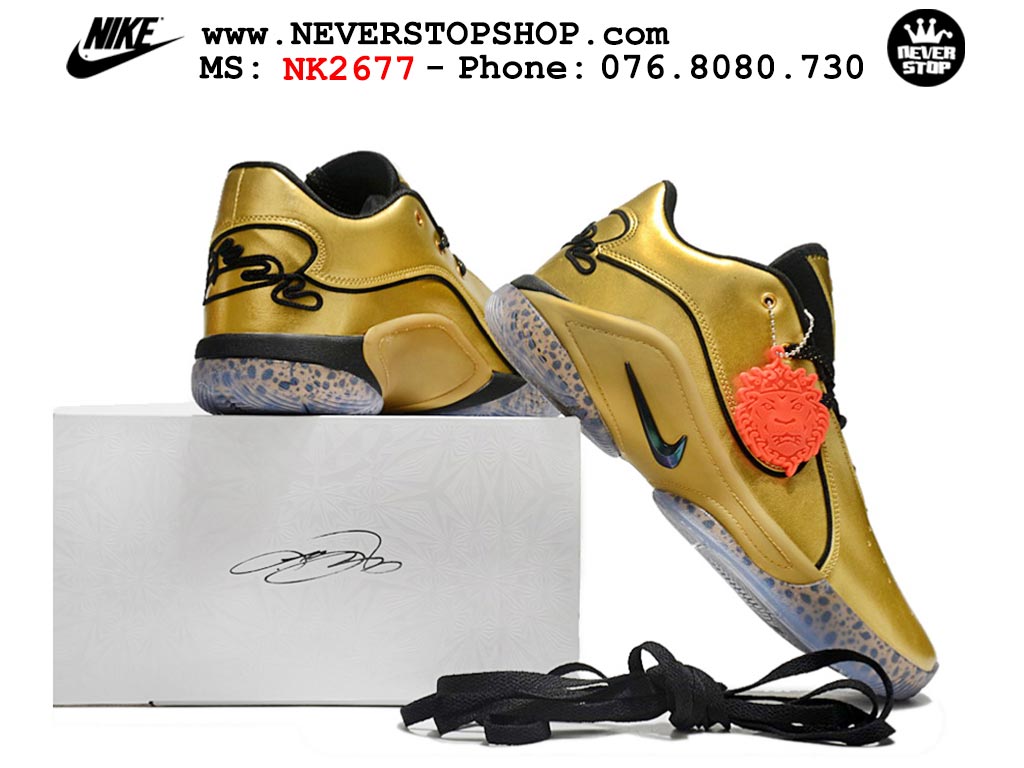 Giày bóng rổ cổ thấp Nike Lebron 22 Vàng Đen nam chuyên outdoor indoor replica 1:1 real chính hãng giá rẻ tốt nhất tại NeverStopShop.com HCM