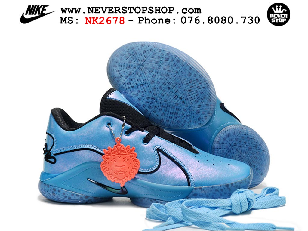 Giày bóng rổ cổ thấp Nike Lebron 22 Xanh Dương Đen nam chuyên outdoor indoor replica 1:1 real chính hãng giá rẻ tốt nhất tại NeverStopShop.com HCM