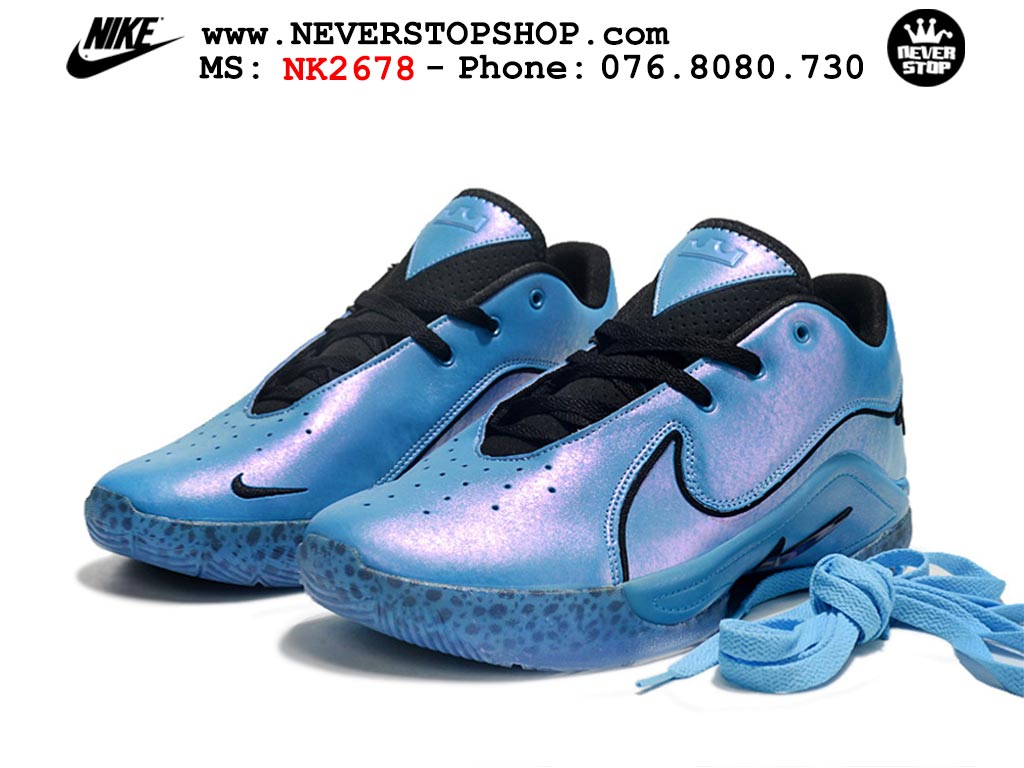 Giày bóng rổ cổ thấp Nike Lebron 22 Xanh Dương Đen nam chuyên outdoor indoor replica 1:1 real chính hãng giá rẻ tốt nhất tại NeverStopShop.com HCM