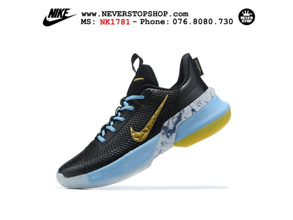 Giày Nike Lebron Ambassador 13 Đen Xanh Vàng hàng chuẩn sfake replica 1:1 real chính hãng giá rẻ tốt nhất tại NeverStopShop.com HCM
