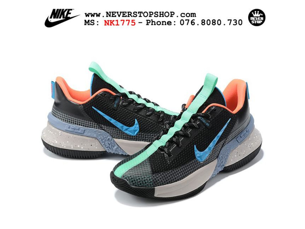 Giày Nike Lebron Ambassador 13 Đen Xanh hàng chuẩn sfake replica 1:1 real chính hãng giá rẻ tốt nhất tại NeverStopShop.com HCM