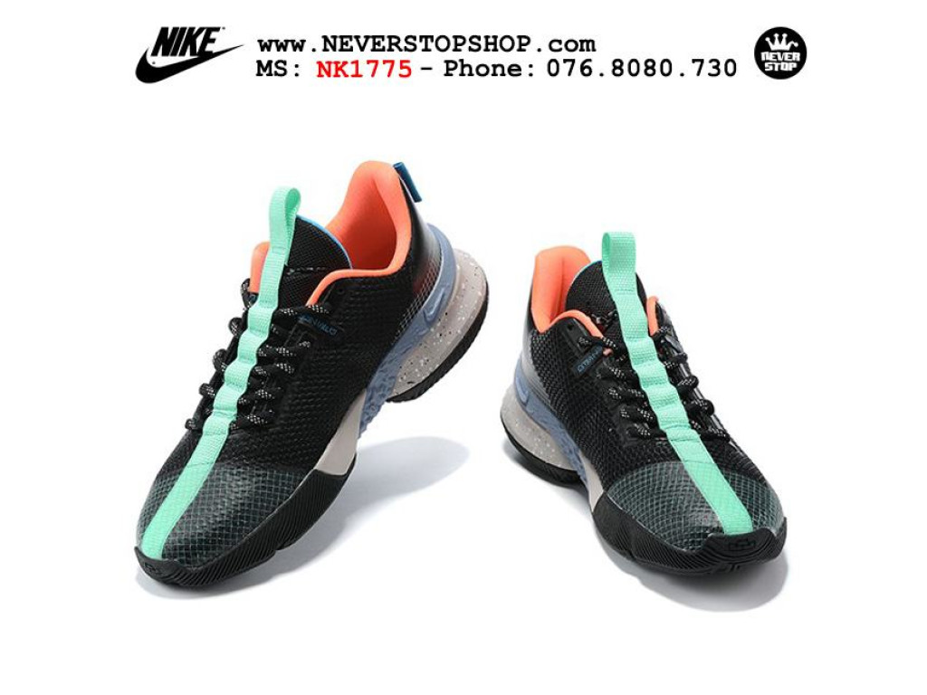 Giày Nike Lebron Ambassador 13 Đen Xanh hàng chuẩn sfake replica 1:1 real chính hãng giá rẻ tốt nhất tại NeverStopShop.com HCM