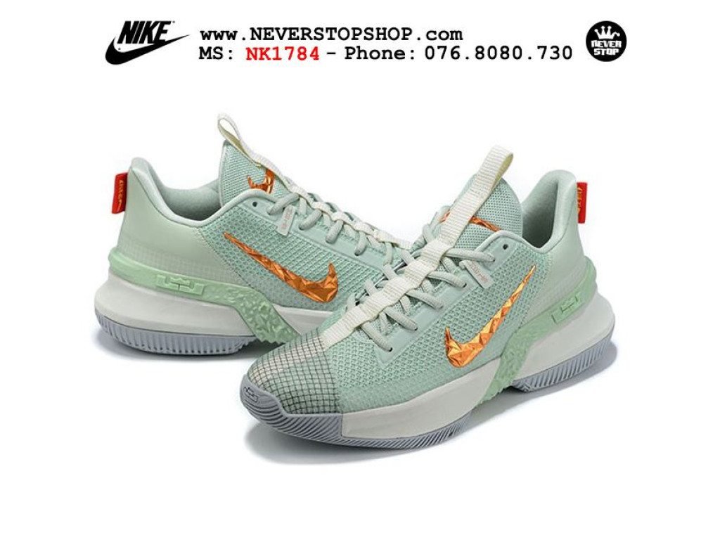 Giày Nike Lebron Ambassador 13 xanh mint hàng chuẩn sfake replica 1:1 real chính hãng giá rẻ tốt nhất tại NeverStopShop.com HCM