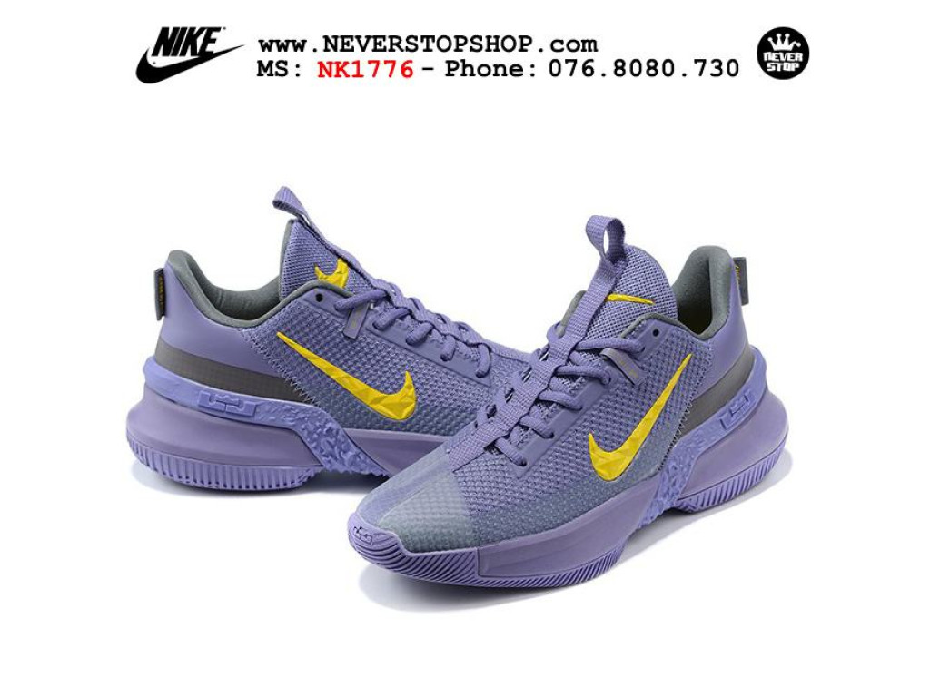 Giày Nike Lebron Ambassador 13 Tím Vàng hàng chuẩn sfake replica 1:1 real chính hãng giá rẻ tốt nhất tại NeverStopShop.com HCM
