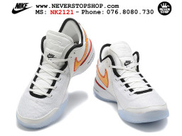 Giày bóng rổ nam cổ cao Nike Zoom Lebron NXXT Gen Trắng Vàng thể thao đế Zoom replica 1:1 real chính hãng giá tốt nhất tại NeverStopShop HCM