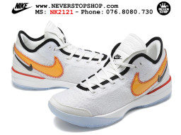 Giày bóng rổ nam cổ cao Nike Zoom Lebron NXXT Gen Trắng Vàng thể thao đế Zoom replica 1:1 real chính hãng giá tốt nhất tại NeverStopShop HCM