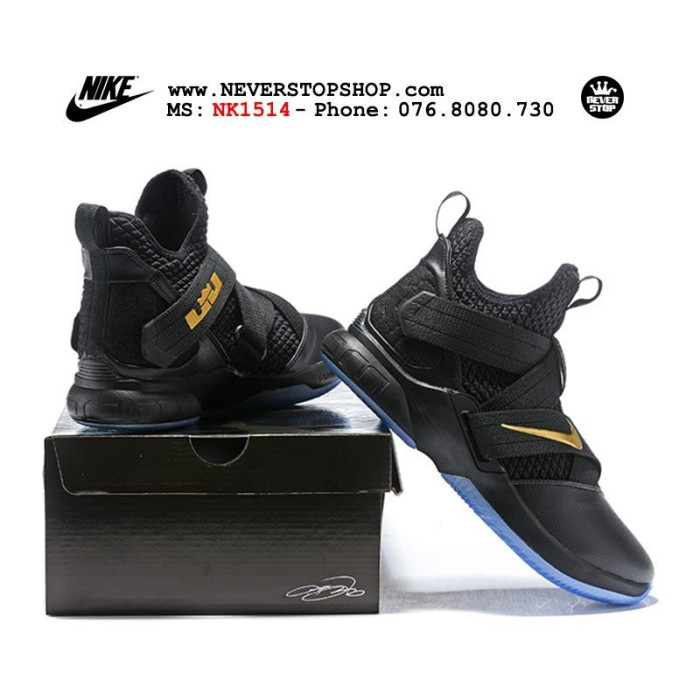 lebron soldier 12 black yellow