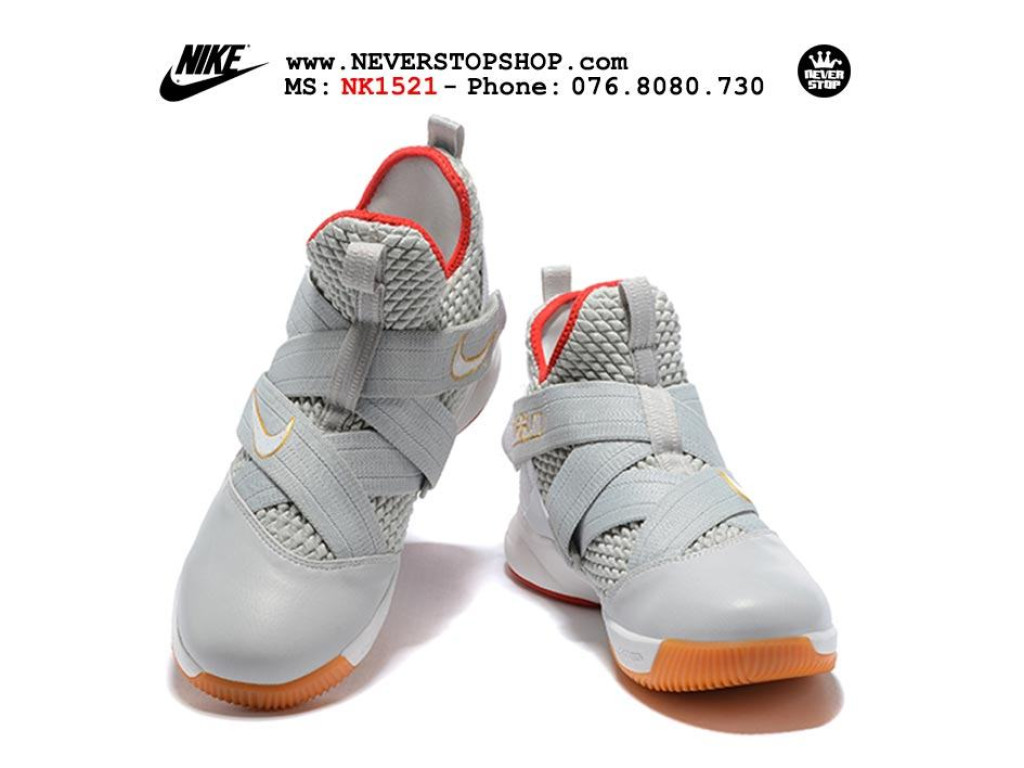 Giày Nike Lebron Soldier 12 Light Bone nam nữ hàng chuẩn sfake replica 1:1 real chính hãng giá rẻ tốt nhất tại NeverStopShop.com HCM