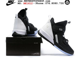 Giày Nike Lebron Soldier 13 Black White nam nữ hàng chuẩn sfake replica 1:1 real chính hãng giá rẻ tốt nhất tại NeverStopShop.com HCM