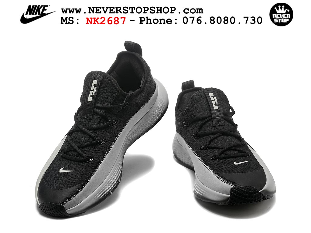 Giày bóng rổ cổ thấp Nike Lebron TR 1 Đen Xám chuyên outdoor indoor replica 1:1 real chính hãng giá rẻ tốt nhất tại NeverStopShop.com HCM