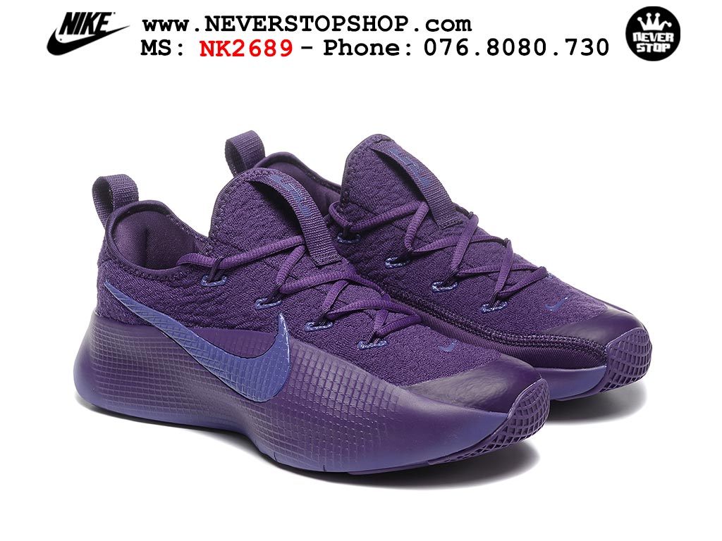 Giày bóng rổ cổ thấp Nike Lebron TR 1 Tím Xanh Dương chuyên outdoor indoor replica 1:1 real chính hãng giá rẻ tốt nhất tại NeverStopShop.com HCM