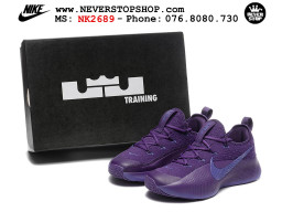 Giày bóng rổ cổ thấp Nike Lebron TR 1 Tím Xanh Dương chuyên outdoor indoor replica 1:1 real chính hãng giá rẻ tốt nhất tại NeverStopShop.com HCM