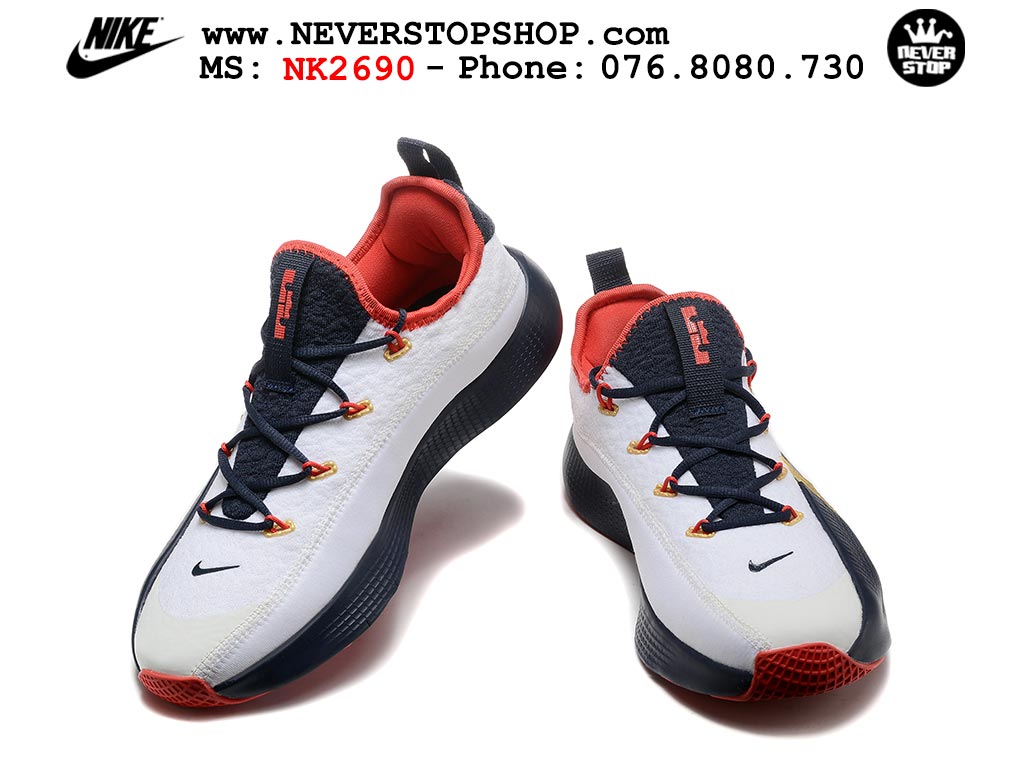 Giày bóng rổ cổ thấp Nike Lebron TR 1 Xanh Dương Trắng chuyên outdoor indoor replica 1:1 real chính hãng giá rẻ tốt nhất tại NeverStopShop.com HCM