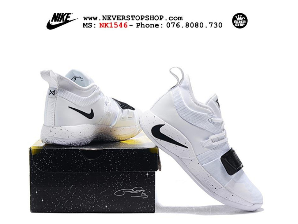 Giày Nike PG 2.5 White Black nam nữ hàng chuẩn sfake replica 1:1 real chính hãng giá rẻ tốt nhất tại NeverStopShop.com HCM