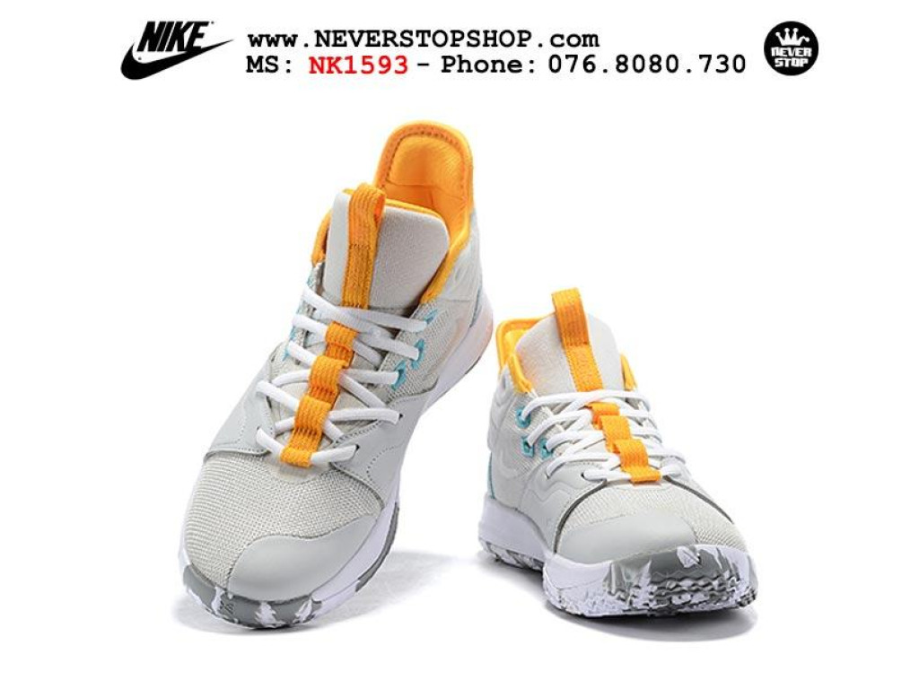 Giày Nike PG 3.0 Silver Yellow nam nữ hàng chuẩn sfake replica 1:1 real chính hãng giá rẻ tốt nhất tại NeverStopShop.com HCM