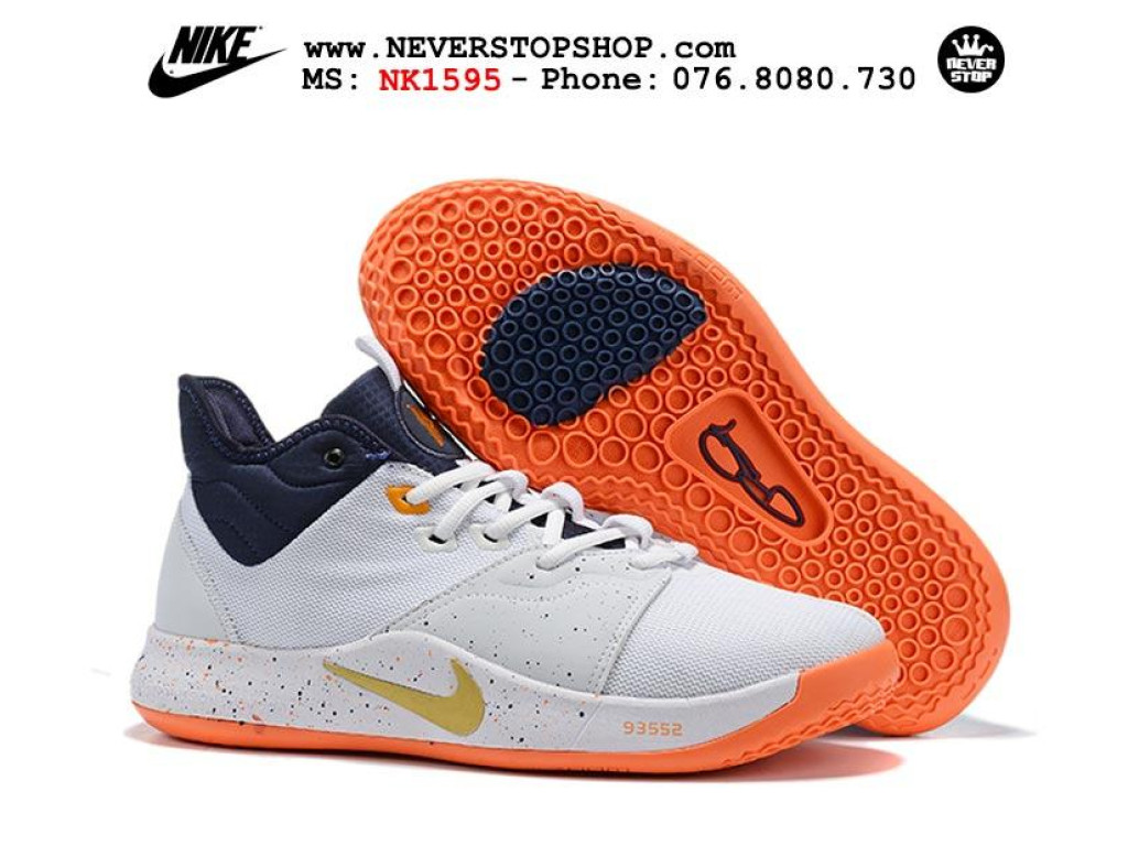 Giày Nike PG 3.0 White Navy Orange nam nữ hàng chuẩn sfake replica 1:1 real chính hãng giá rẻ tốt nhất tại NeverStopShop.com HCM
