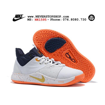 Nike PG 3.0 White Navy Orange
