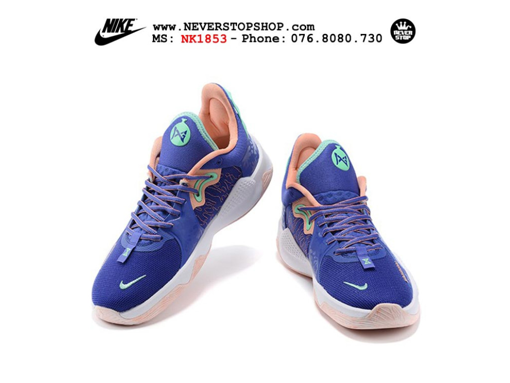 Giày Nike PG 5.0 Xanh Dương hàng chuẩn sfake replica 1:1 real chính hãng giá rẻ tốt nhất tại NeverStopShop.com HCM