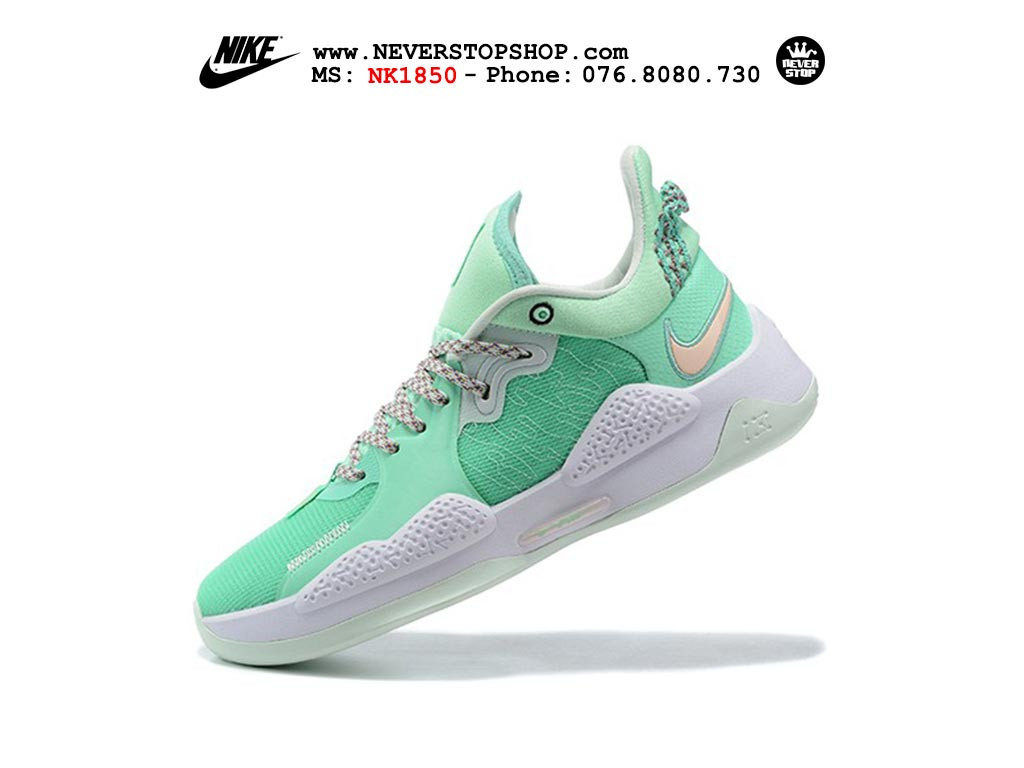 Giày Nike PG 5.0 Xanh Ngọc hàng chuẩn sfake replica 1:1 real chính hãng giá rẻ tốt nhất tại NeverStopShop.com HCM
