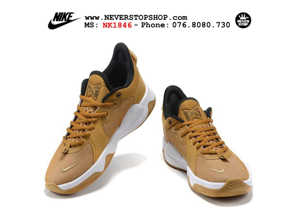 Giày Nike PG 5.0 Vàng Full hàng chuẩn sfake replica 1:1 real chính hãng giá rẻ tốt nhất tại NeverStopShop.com HCM