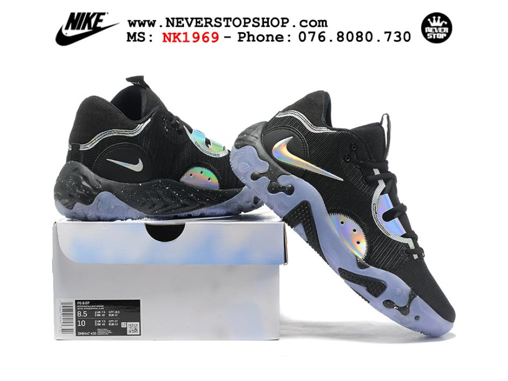 Giày bóng rổ nam Nike PG 6.0 Đen sfake replica 1:1 authentic chính hãng giá rẻ tốt nhất tại NeverStopShop.com HCM