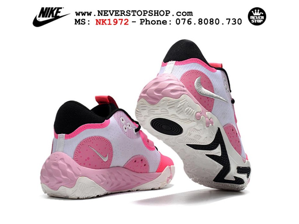 Giày bóng rổ nam Nike PG 6.0 Đen Trắng Hồng sfake replica 1:1 authentic chính hãng giá rẻ tốt nhất tại NeverStopShop.com HCM