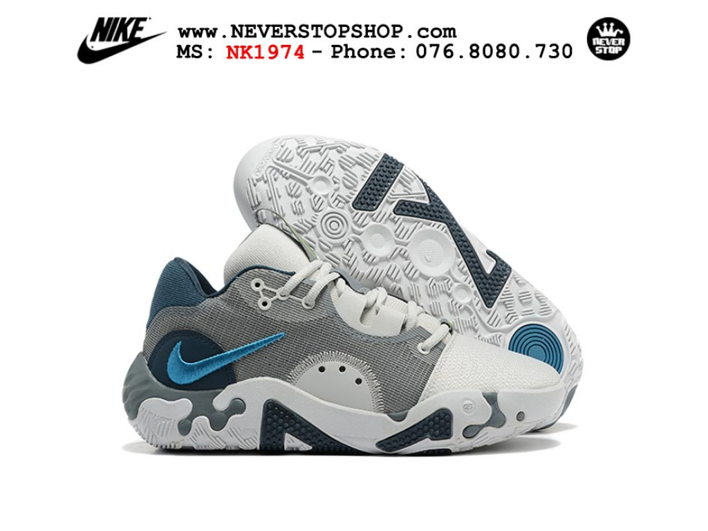 Nike PG Grey Navy Volt