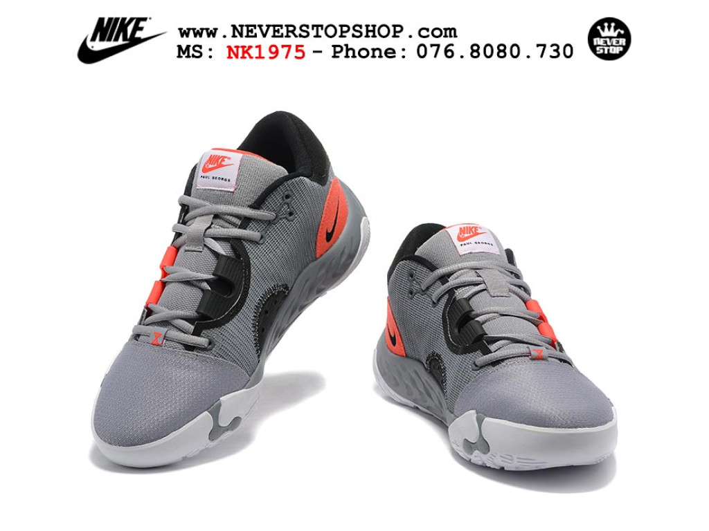 Giày bóng rổ nam Nike PG 6.0 Xám Cam sfake replica 1:1 authentic chính hãng giá rẻ tốt nhất tại NeverStopShop.com HCM