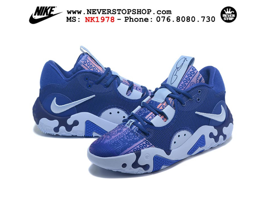 Giày bóng rổ nam Nike PG 6.0 Xanh Dương sfake replica 1:1 authentic chính hãng giá rẻ tốt nhất tại NeverStopShop.com HCM