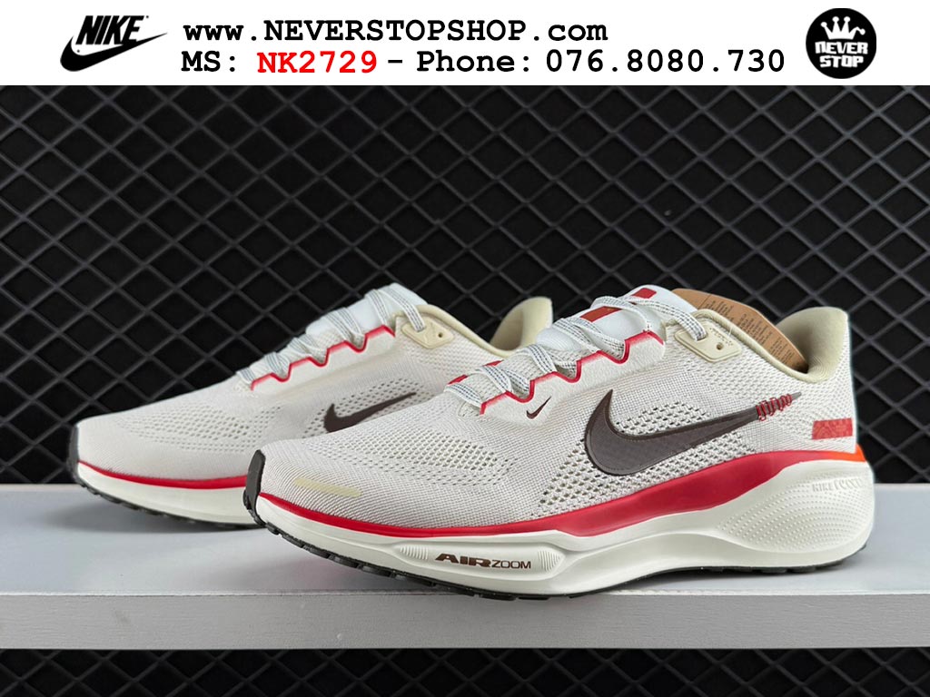 Giày chạy bộ nam nữ Nike Pegasus 41 Trắng Đỏ nam nữ chuyên thể thao replica 1:1 like auth real chính hãng giá rẻ tốt nhất tại NeverStopShop.com HCM
