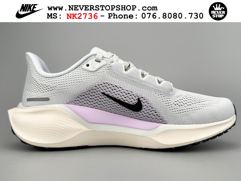 Giày chạy bộ nam nữ Nike Pegasus 41 Xám Tím nam nữ chuyên thể thao replica 1:1 like auth real chính hãng giá rẻ tốt nhất tại NeverStopShop.com HCM