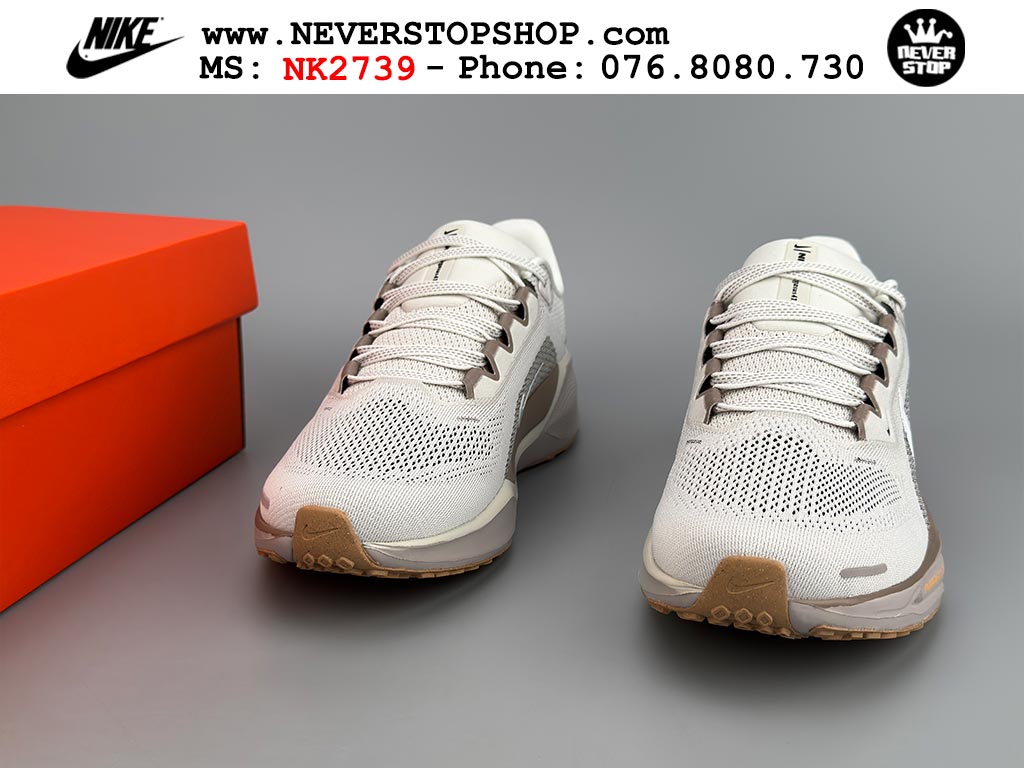 Giày chạy bộ nam nữ Nike Pegasus 41 Trắng Nâu nam nữ chuyên thể thao replica 1:1 like auth real chính hãng giá rẻ tốt nhất tại NeverStopShop.com HCM