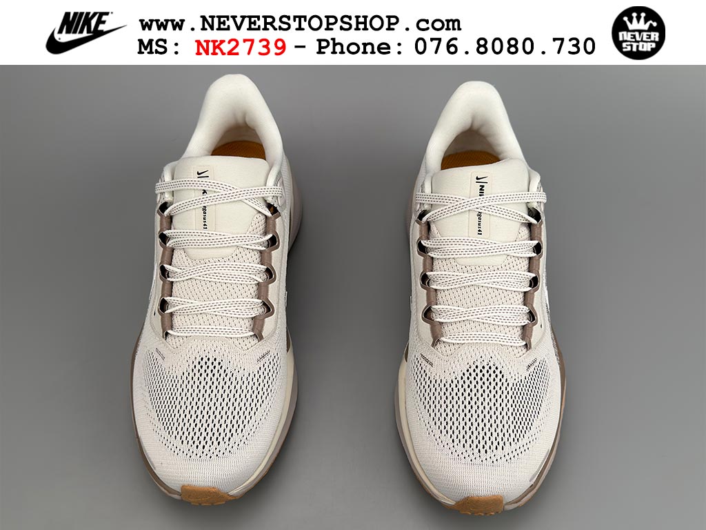 Giày chạy bộ nam nữ Nike Pegasus 41 Trắng Nâu nam nữ chuyên thể thao replica 1:1 like auth real chính hãng giá rẻ tốt nhất tại NeverStopShop.com HCM