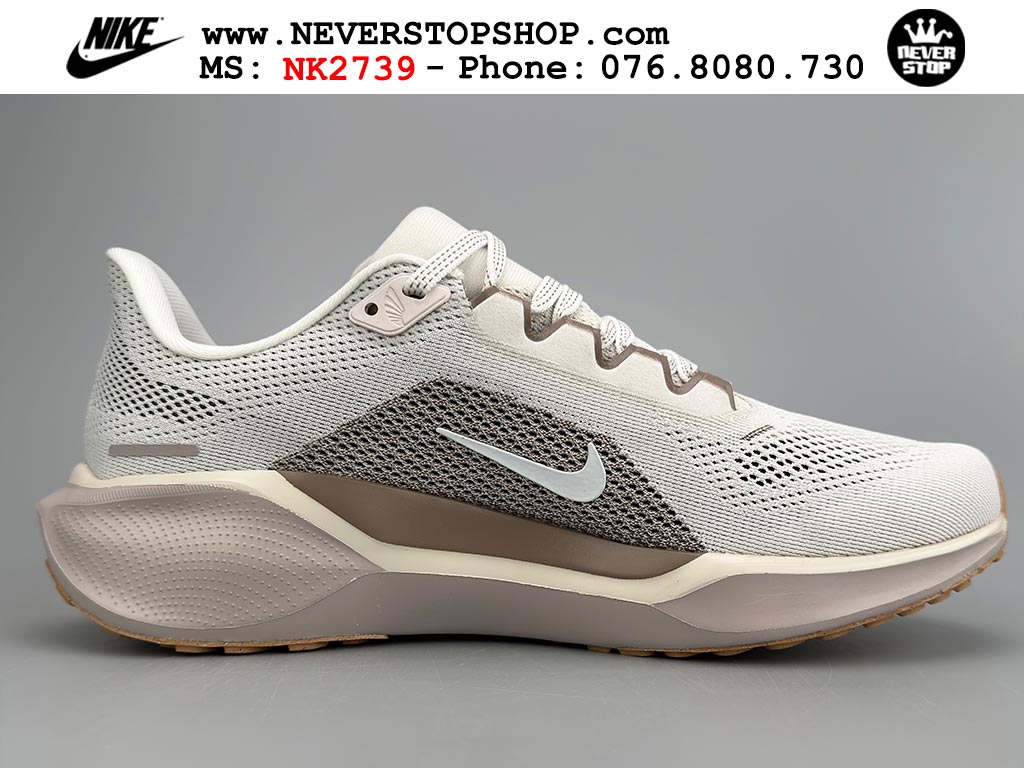 Giày chạy bộ nam nữ Nike Pegasus 41 Trắng Nâu nam nữ chuyên thể thao replica 1:1 like auth real chính hãng giá rẻ tốt nhất tại NeverStopShop.com HCM