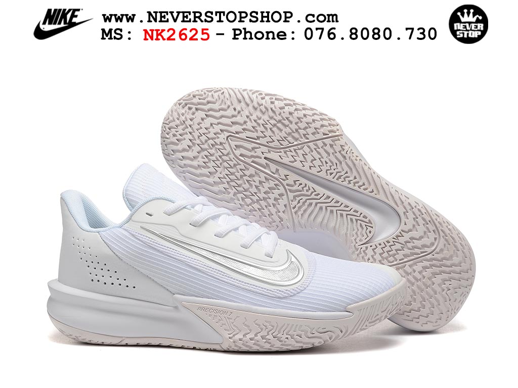 Giày thể thao Nike Precision 7 Trắng nam nữ hàng siêu cấp rep 1:1 chuẩn real chính hãng giá rẻ tốt nhất tại NeverStopShop.com  