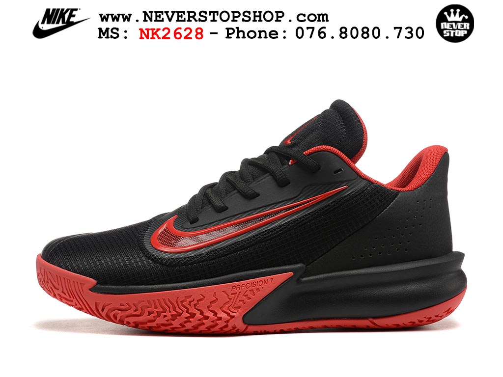 Giày thể thao Nike Precision 7 Đen Đỏ nam nữ hàng siêu cấp rep 1:1 chuẩn real chính hãng giá rẻ tốt nhất tại NeverStopShop.com  