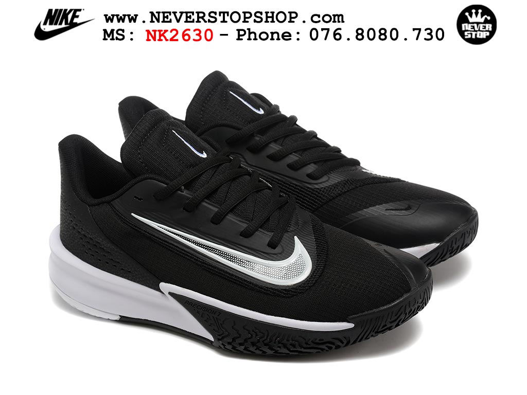 Giày thể thao Nike Precision 7 Đen Trắng nam nữ hàng siêu cấp rep 1:1 chuẩn real chính hãng giá rẻ tốt nhất tại NeverStopShop.com  