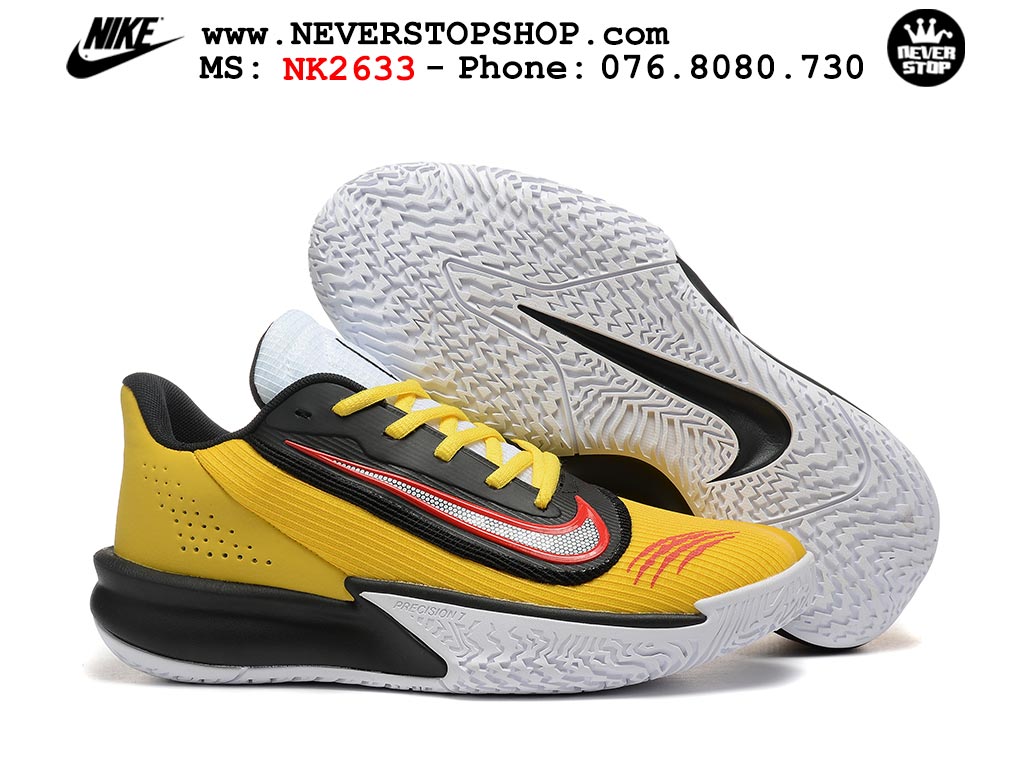 Giày thể thao Nike Precision 7 Vàng Đen nam nữ hàng siêu cấp rep 1:1 chuẩn real chính hãng giá rẻ tốt nhất tại NeverStopShop.com  