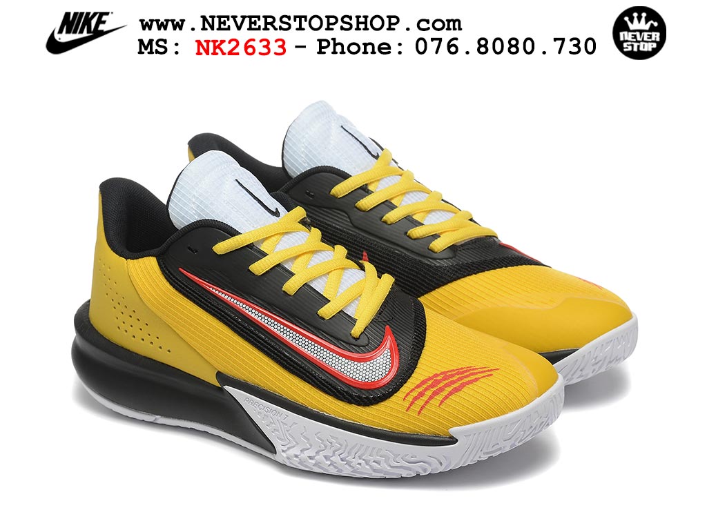 Giày thể thao Nike Precision 7 Vàng Đen nam nữ hàng siêu cấp rep 1:1 chuẩn real chính hãng giá rẻ tốt nhất tại NeverStopShop.com  