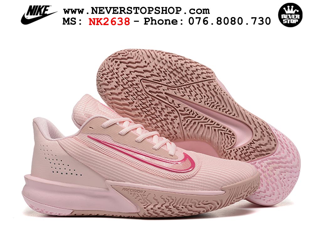 Giày thể thao Nike Precision 7 Hồng nam nữ hàng siêu cấp rep 1:1 chuẩn real chính hãng giá rẻ tốt nhất tại NeverStopShop.com  