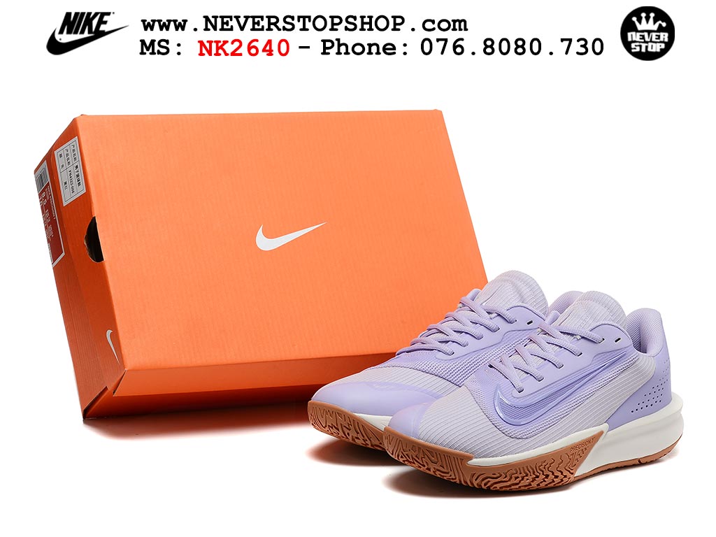 Giày thể thao Nike Precision 7 Tím Trắng nam nữ hàng siêu cấp rep 1:1 chuẩn real chính hãng giá rẻ tốt nhất tại NeverStopShop.com  