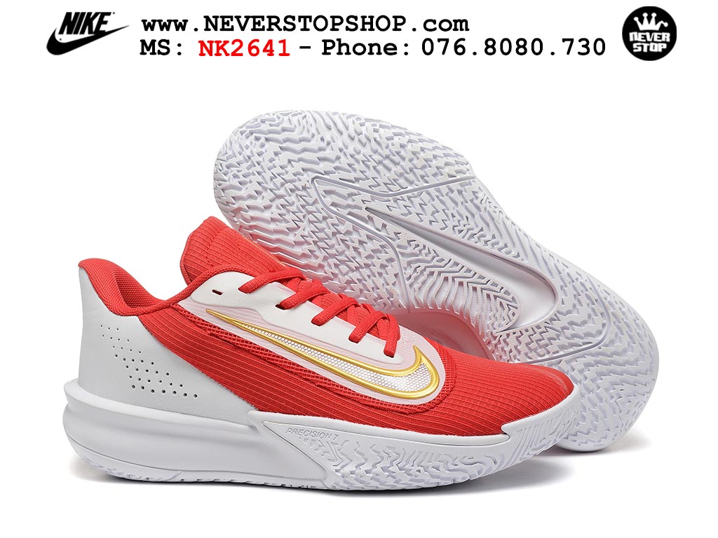 Giày thể thao Nike Precision 7 Đỏ Trắng nam nữ hàng siêu cấp rep 1:1 chuẩn real chính hãng giá rẻ tốt nhất tại NeverStopShop.com  