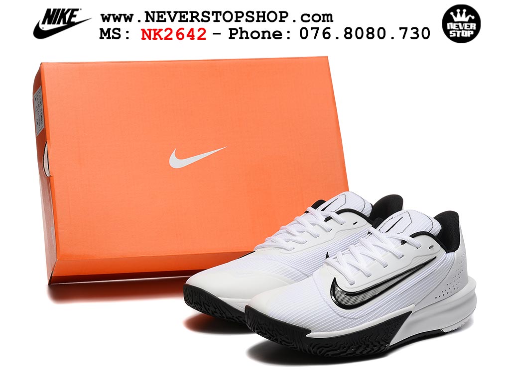 Giày thể thao Nike Precision 7 Trắng Đen nam nữ hàng siêu cấp rep 1:1 chuẩn real chính hãng giá rẻ tốt nhất tại NeverStopShop.com  